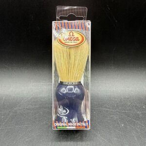 Omega Shaving Brush Mens OS Blue Italy Boar Bristle Grooming
